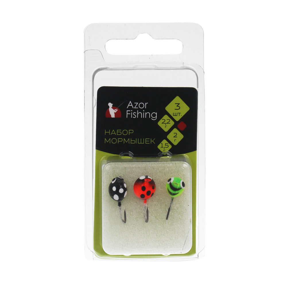 Набор мормышек "СФЕРА" тм AZOR FISHING, свинец, 3шт - #4