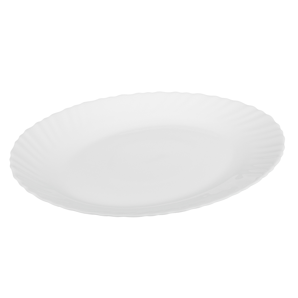 MILLIMI Бьянко Плюс Блюдо овальное 30см опаловое стекло - #3