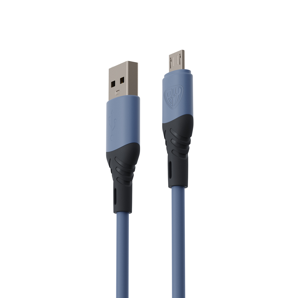 BY Кабель для зарядки Карнавал Micro USB, 1м, 2,4А, фиолетовый - #3