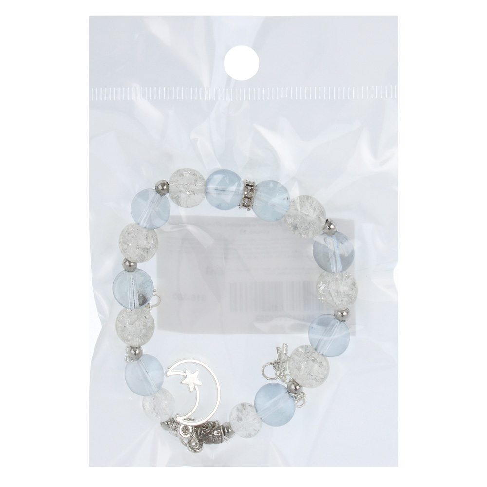 ЮНИLOOK Браслет с декором, d7см, d бусин 1см, 6 цветов, стекло, #3 - #5