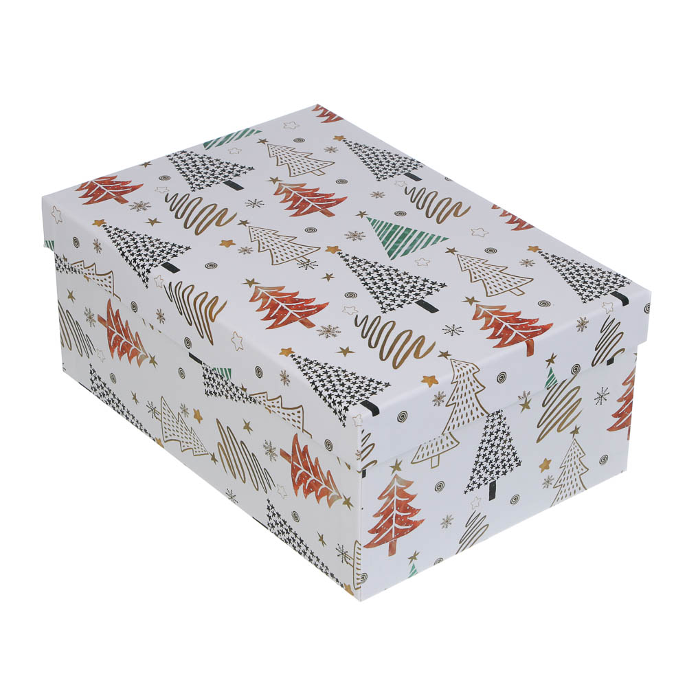 Набор подарочных коробок тм СНОУ БУМ, 3 размера 23x16x9,5см, 21x14x8см, 19x12x6,5см, картон, 3 диз. - #3