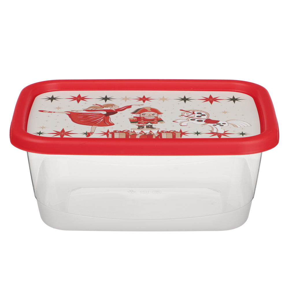 Щелкунчик Контейнер для продуктов прямоугольный 0,85л, пластик - #3