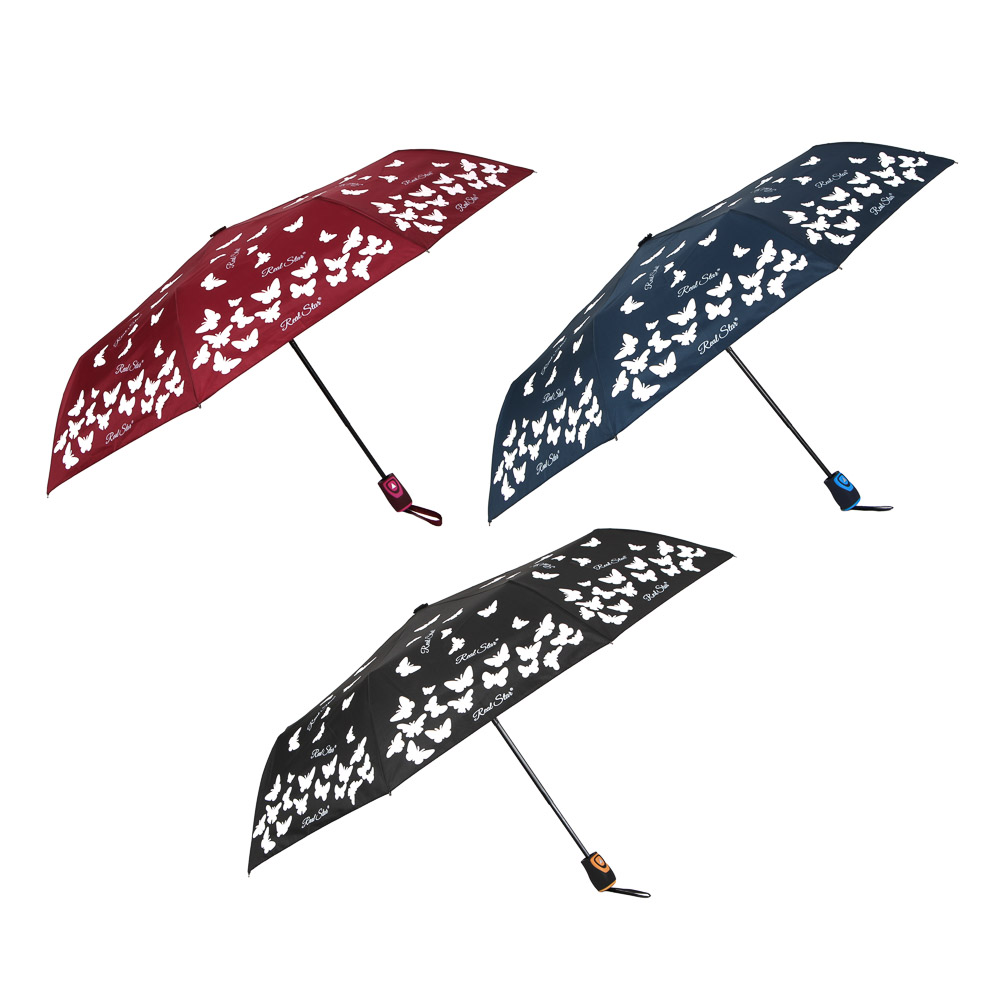 Зонт женский, полуавтомат, 55 см, 8 спиц, 3 цвета - #1