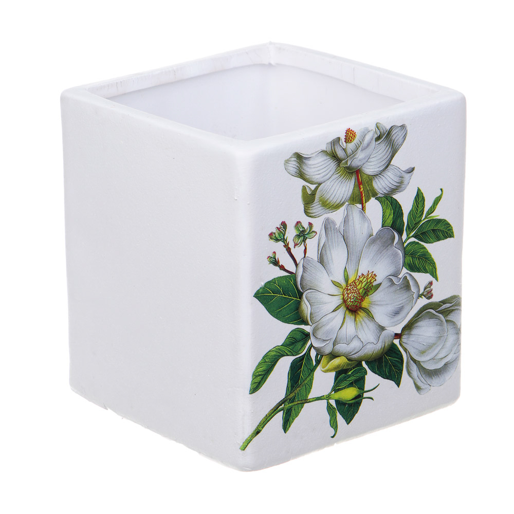 INBLOOM Кашпо Цветы 10х9см, керамика - #9