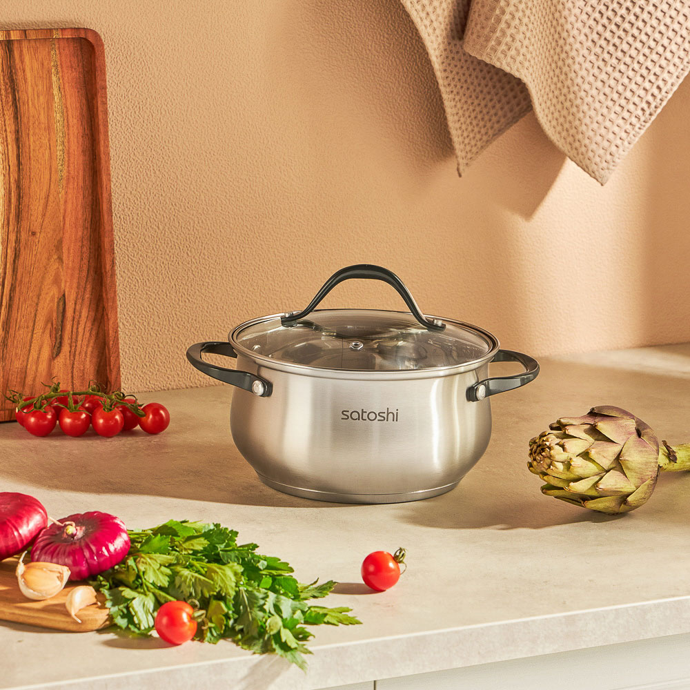 SATOSHI Велли Набор кастрюль 4 пр.: 2,5л, 4,5л, со стекл. крышкой - #6