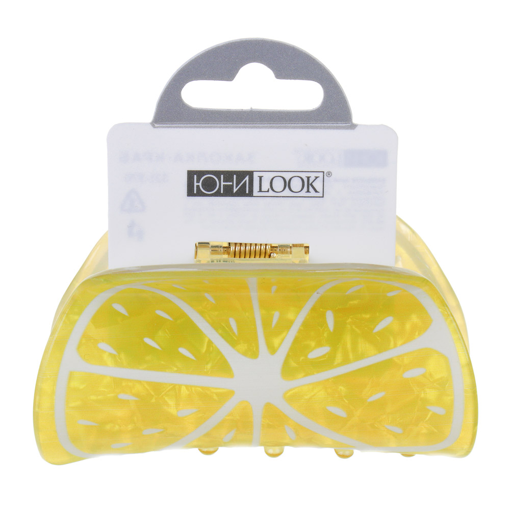 ЮНИLOOK Краб для волос, акрил, 8-9см, 4 дизайна - #5