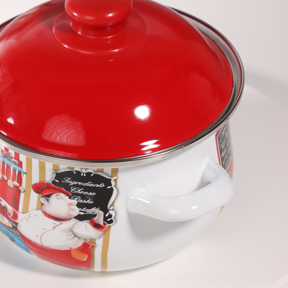 VETTA Повар Кастрюля эмалированная, 18см, 2,0л, индукция - #9