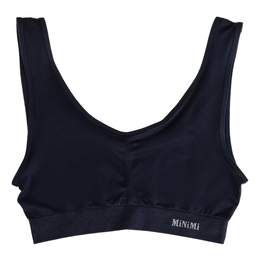 MINIMI Active New Майка-топ на широких бретелях, р-ры 44/46, 93% полиамид, 7% эластан, синий, MA131 - #1