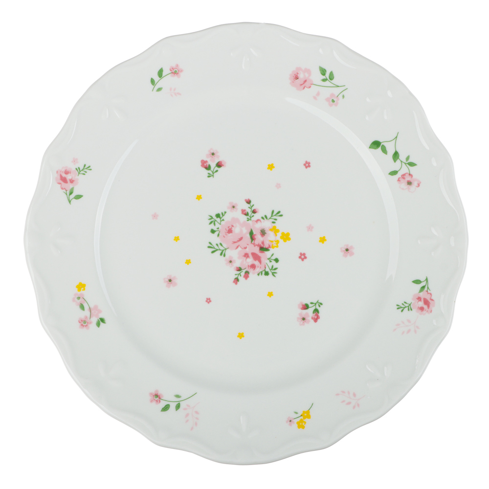 Тарелка закусочная Блоссом тм MILLIMI, 21,5см, фарфор - #1