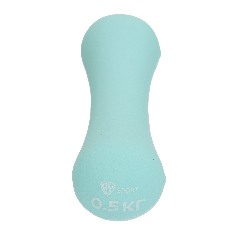 Гантель в форме кости с неорпеновым покрытием 0,5кг (+-100гр) тм BY SPORT, металл - #4