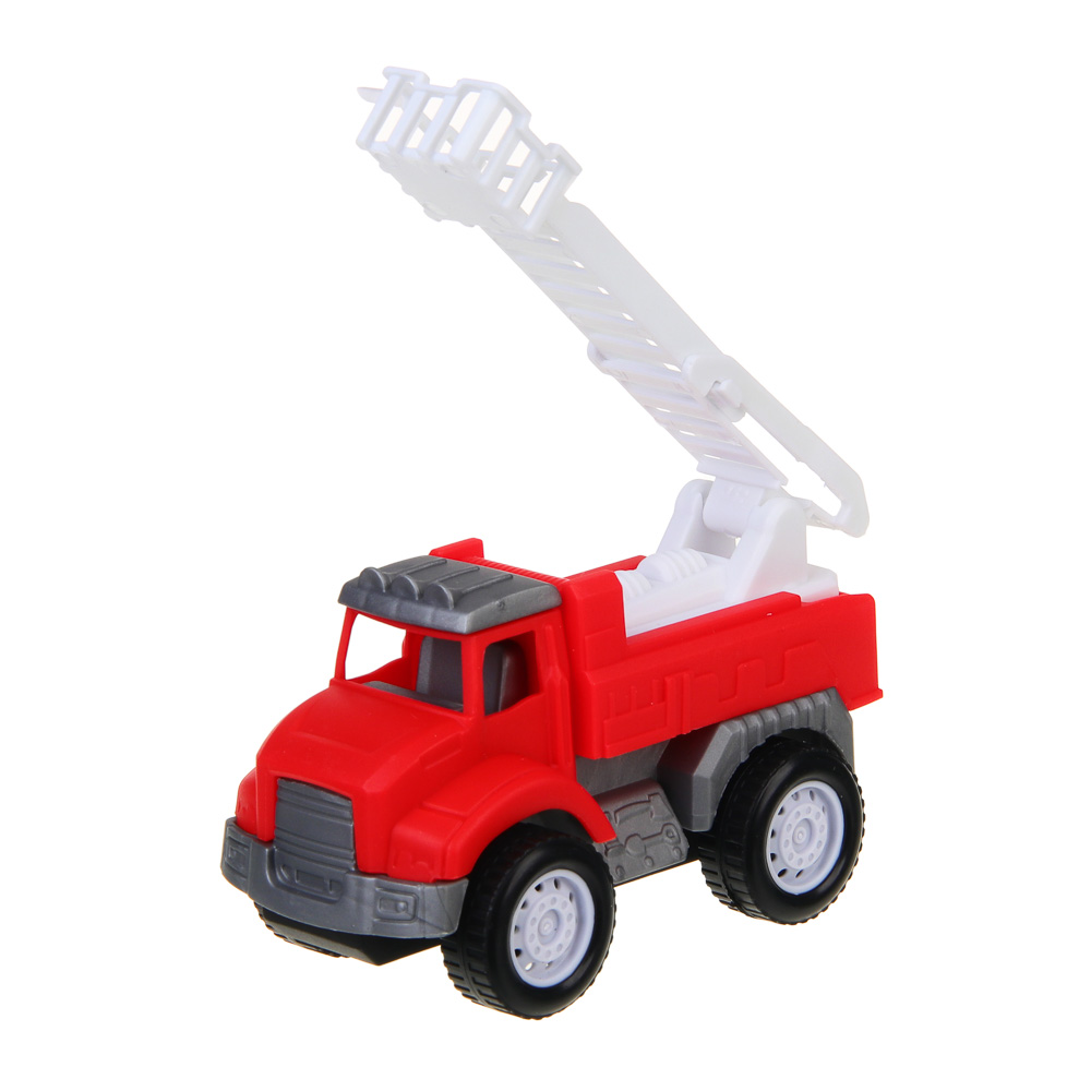 ИГРОЛЕНД Пожарная машина, инерция, PP, 12,2х6,5х8,8см, 3 дизайна - #4