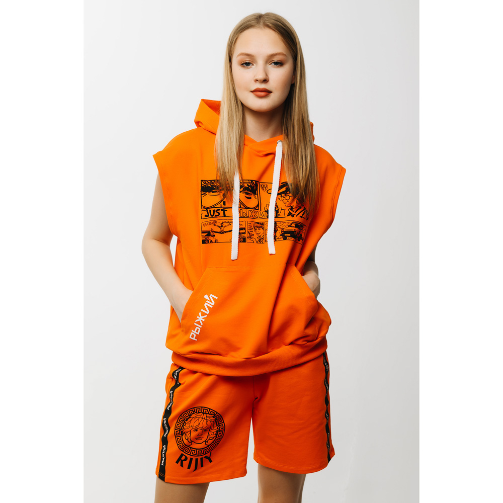 BY Футболка женская без рукава R-Style, хлопок 100%, р-р XS-XL, 3 дизайна - #6