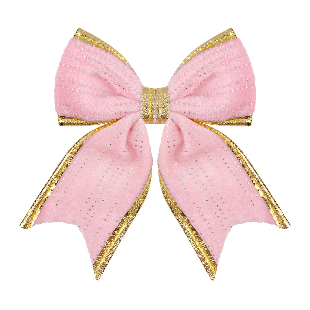 СНОУ БУМ Набор бантов 12x14 см, 2 шт, полиэстер, розовый - #2