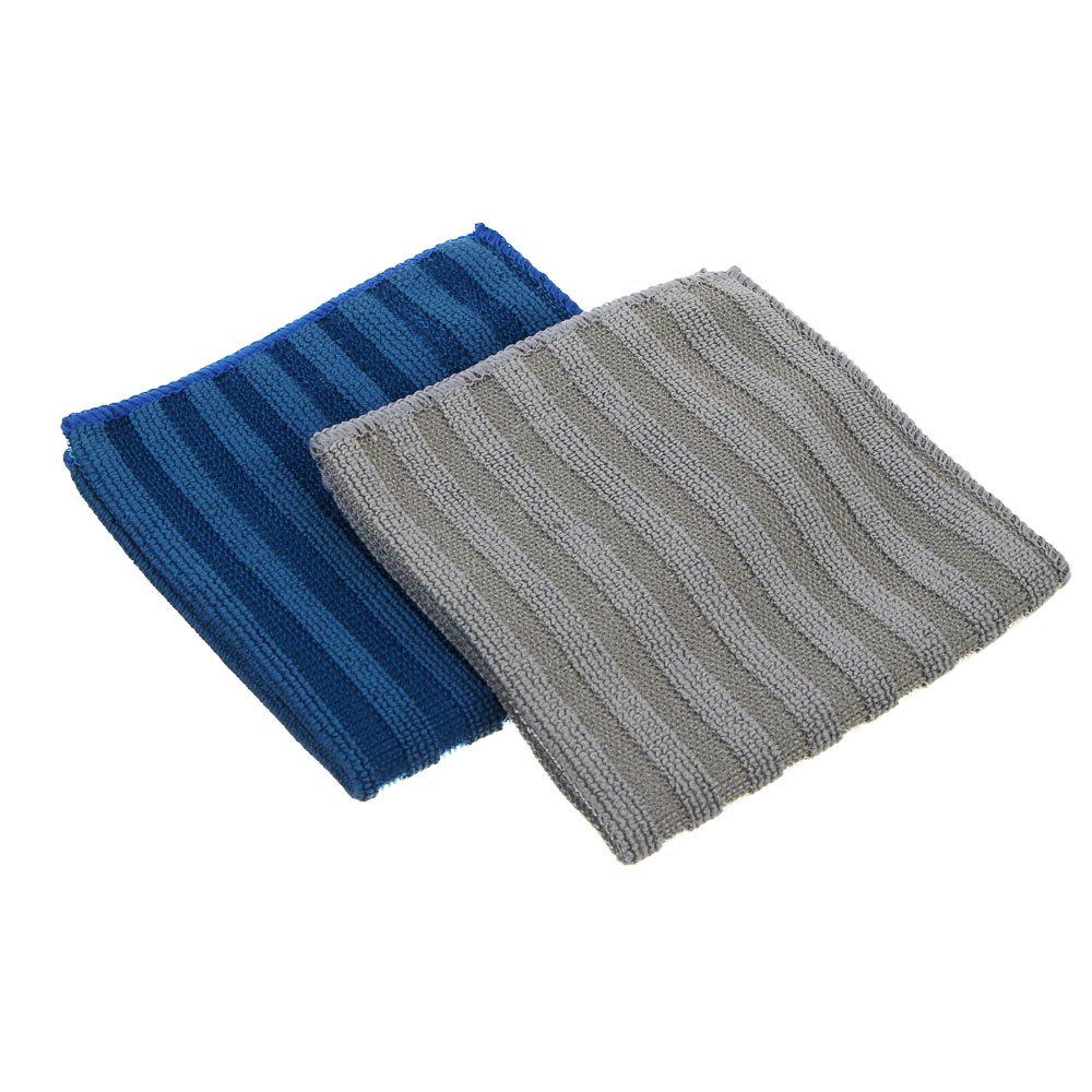 VETTA Набор салфеток из микрофибры, для сильных загрязнений, 2шт, 30х30см, 300г/м2 - #1