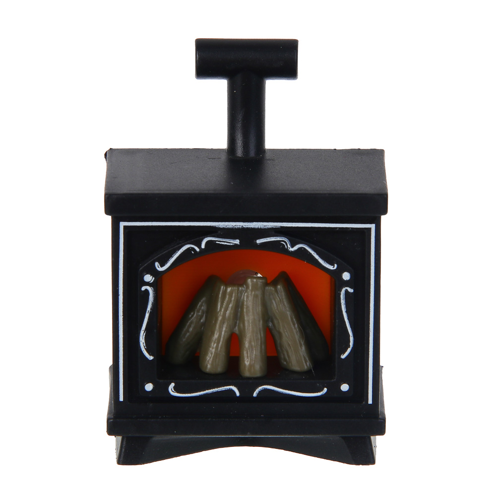 СНОУ БУМ Светильник декоративный LED в виде камина, 4,9x3,2х6,9см, PP, 3хAG10, 1 режим, 3 дизайна - #3