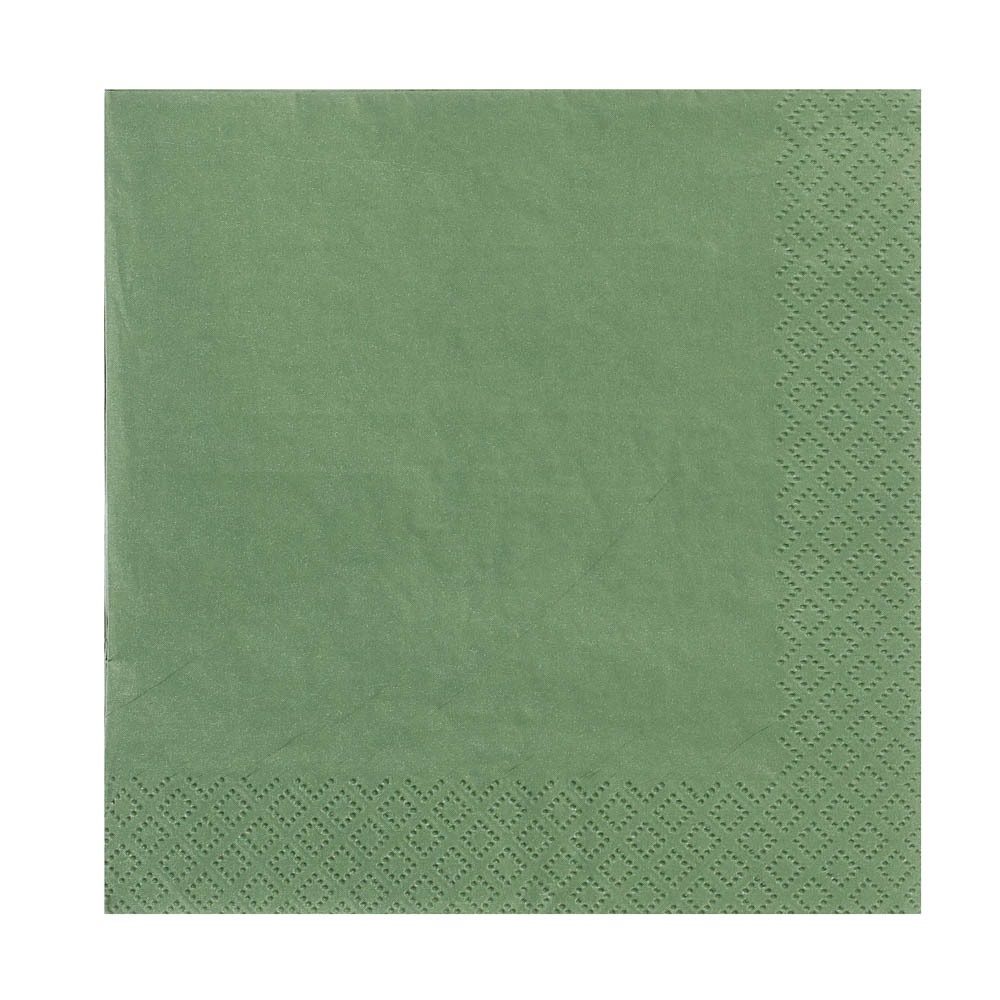 Салфетки бумажные Gratias Лотос/Георгин/Пионы/Зеленый, 3сл, 33см, 20л - #4