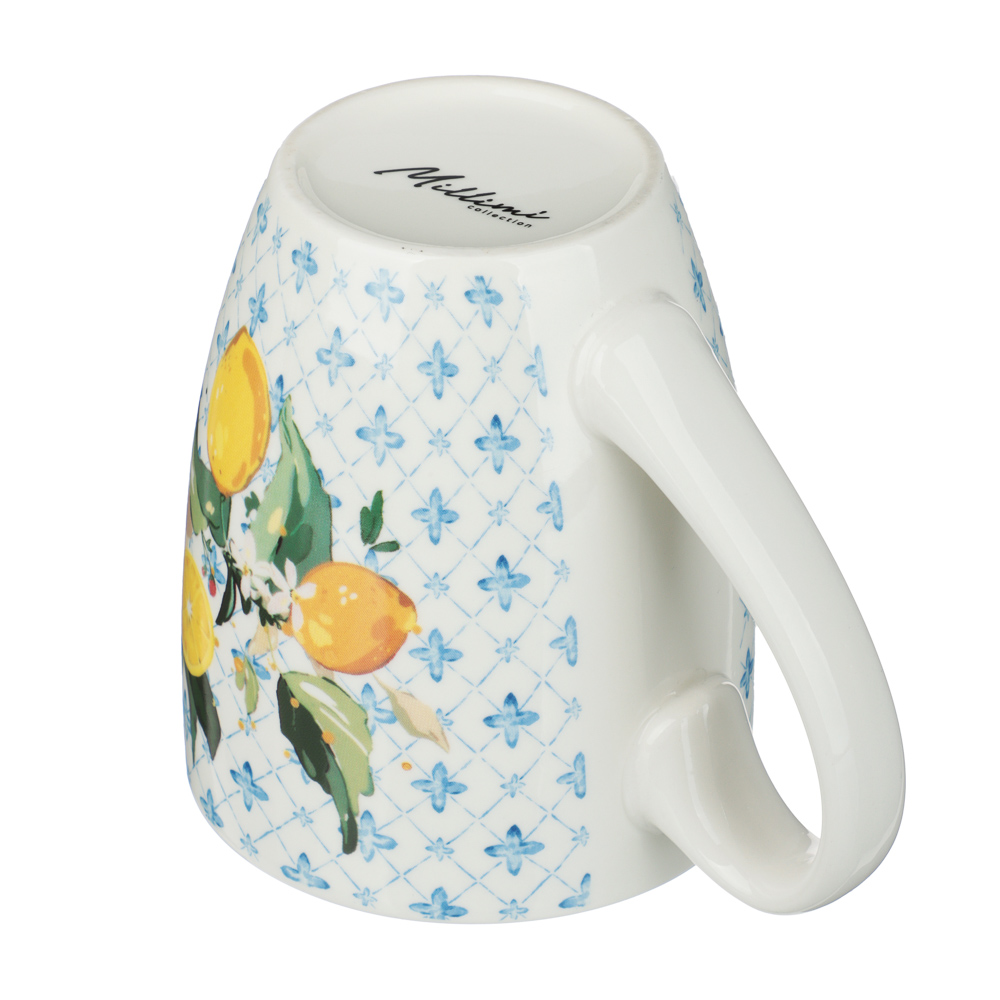 Кружка тм MILLIMI Лимоны, 400мл, фарфор, 3 дизайна - #4
