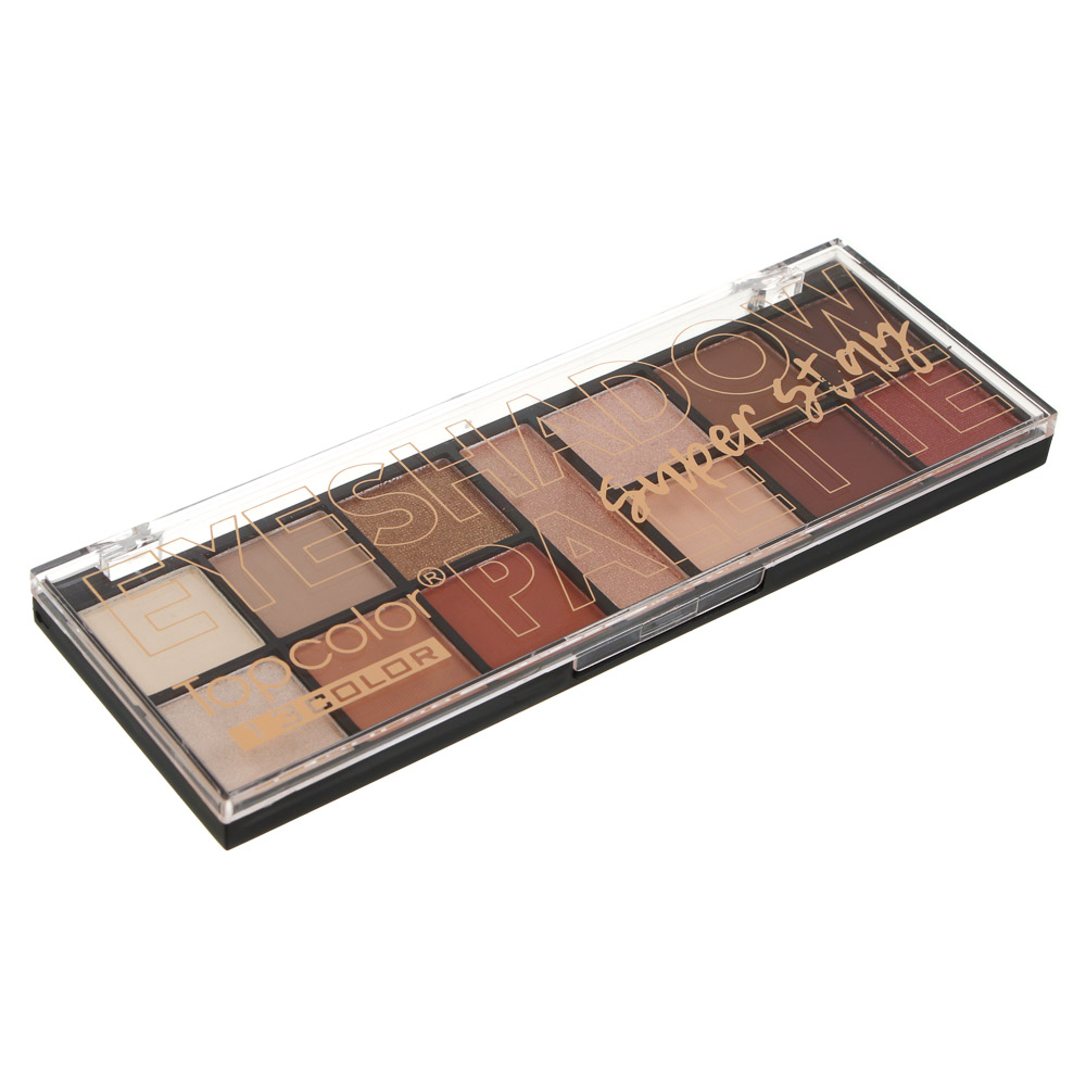 Тени для век матовые и сияющие 13 цветов тм Topcolor, 15,6 гр, TC3066 - #4