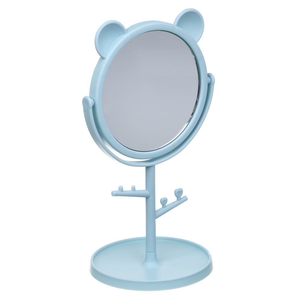 Зеркало настольное тм ЮНИLOOK, с подставкой, пластик, стекло, высота 20 см, диаметр 10,5см, 3 цвета - #2