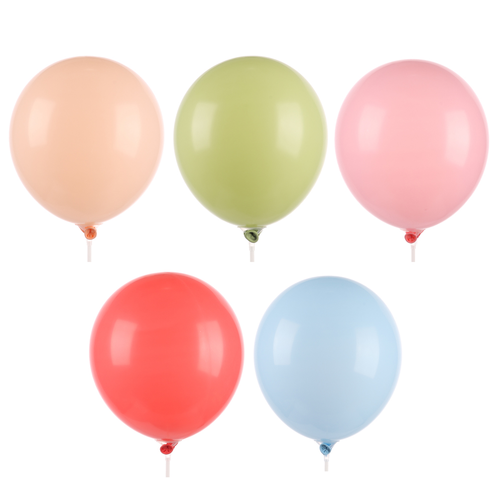 Набор воздушных шаров 10шт, тм Веселая Затея, 30см, макарунс - #1