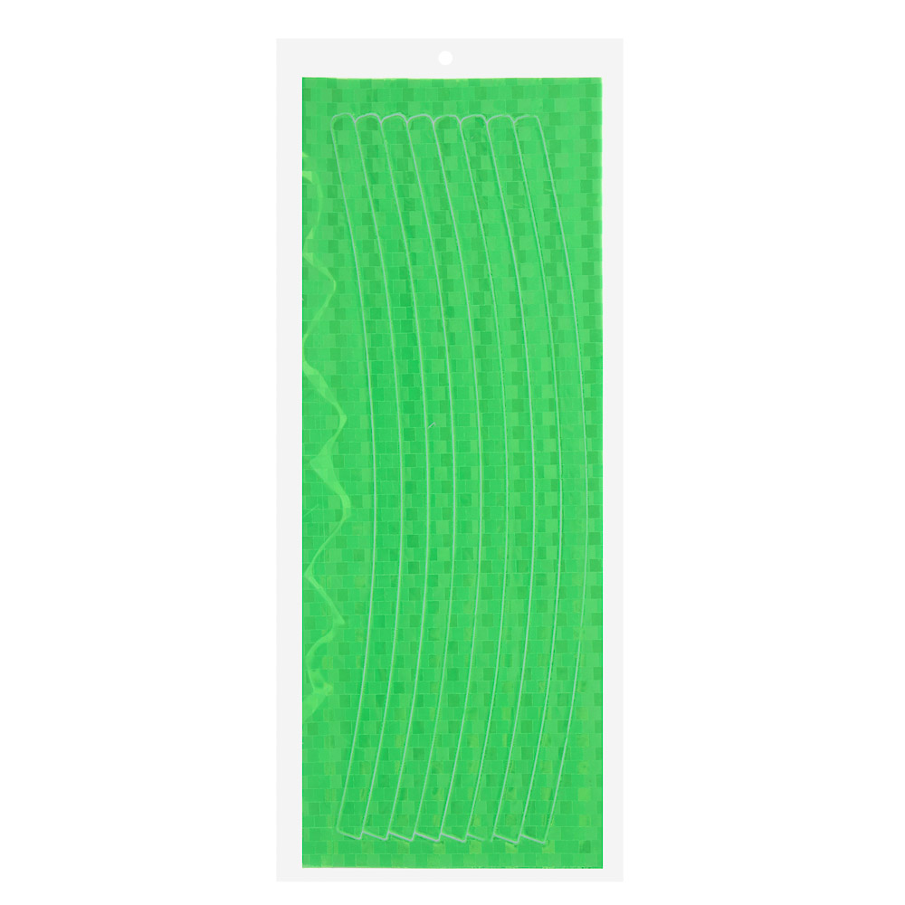 ЕРМАК Набор светоотражающих наклеек, 8 штук, 21*0,9 см, зеленый - #4