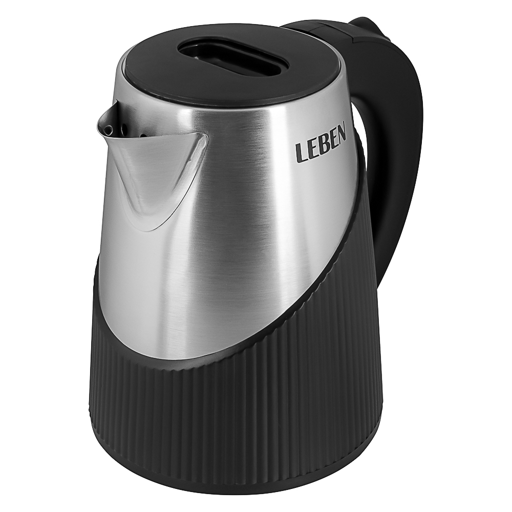 LEBEN Чайник электрический 1,8л нерж сталь+пластик - #7