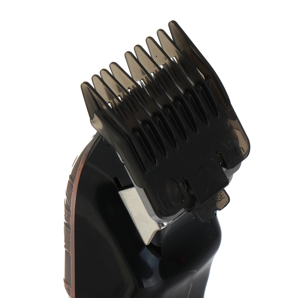 LEBEN Машинка для стрижки, 900 мА/ч, 3 часа работы, дисплей, 4 насадки 1,5/3/4/6 мм, масло, расчёска - #10