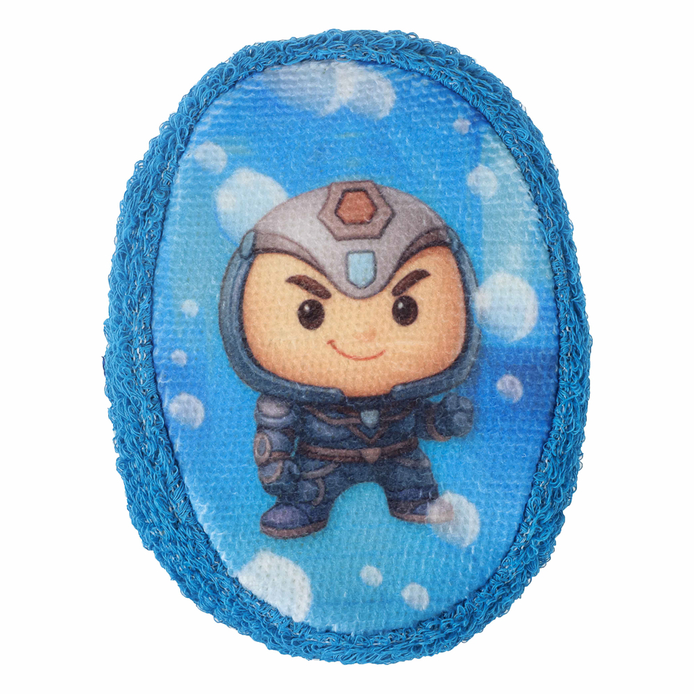 Мочалка-губка детская BY Русские Супергерои, размер 13x10x3см, пенополиуретан, 100% хлопок, 0+ - #5