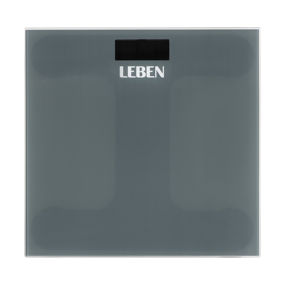 LEBEN Весы напольные электронные "Grey", ЖК-дисплей, макс. нагр.до 180кг - #9