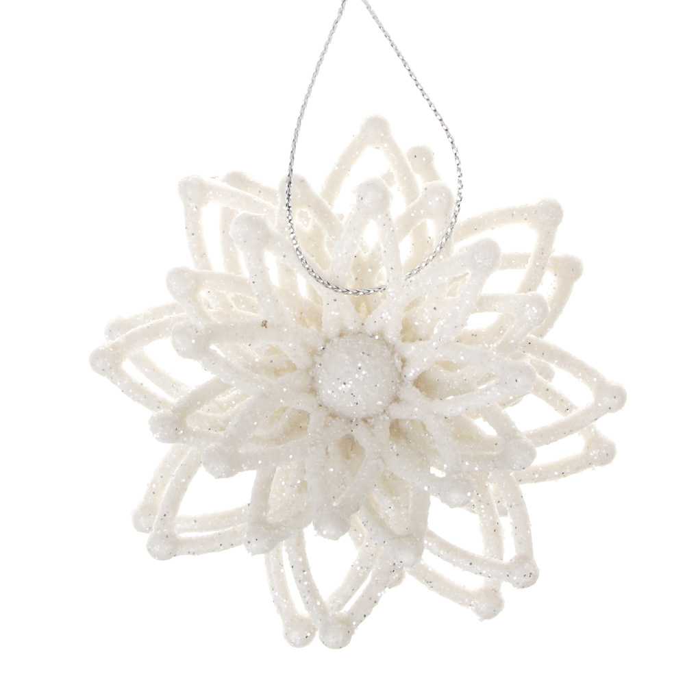 СНОУ БУМ Цветок 1 шт, 9 см, пластик, 26-819 - #1