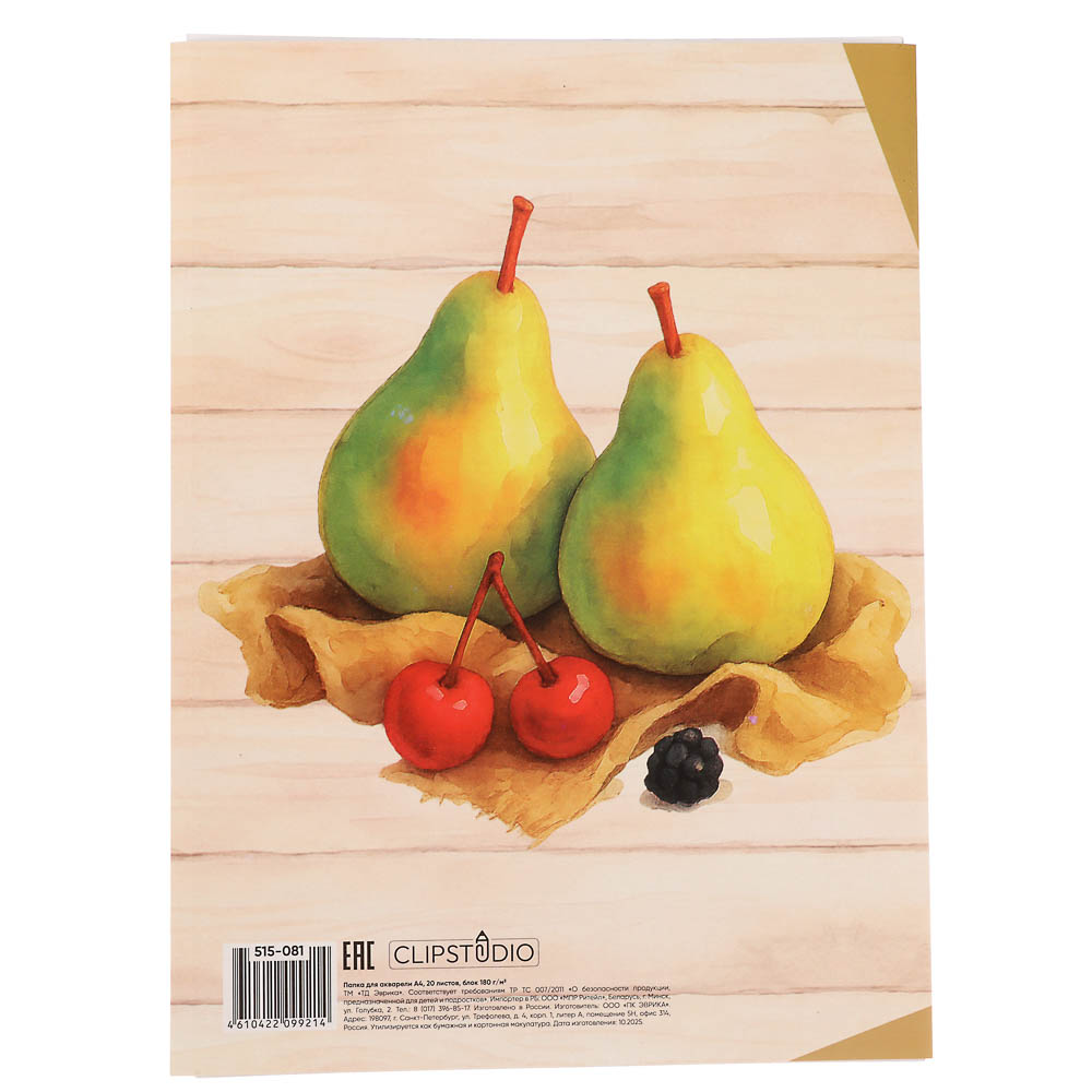 Папка для акварели А4 ClipStudio, 20 листов, блок 180 г/м - #5