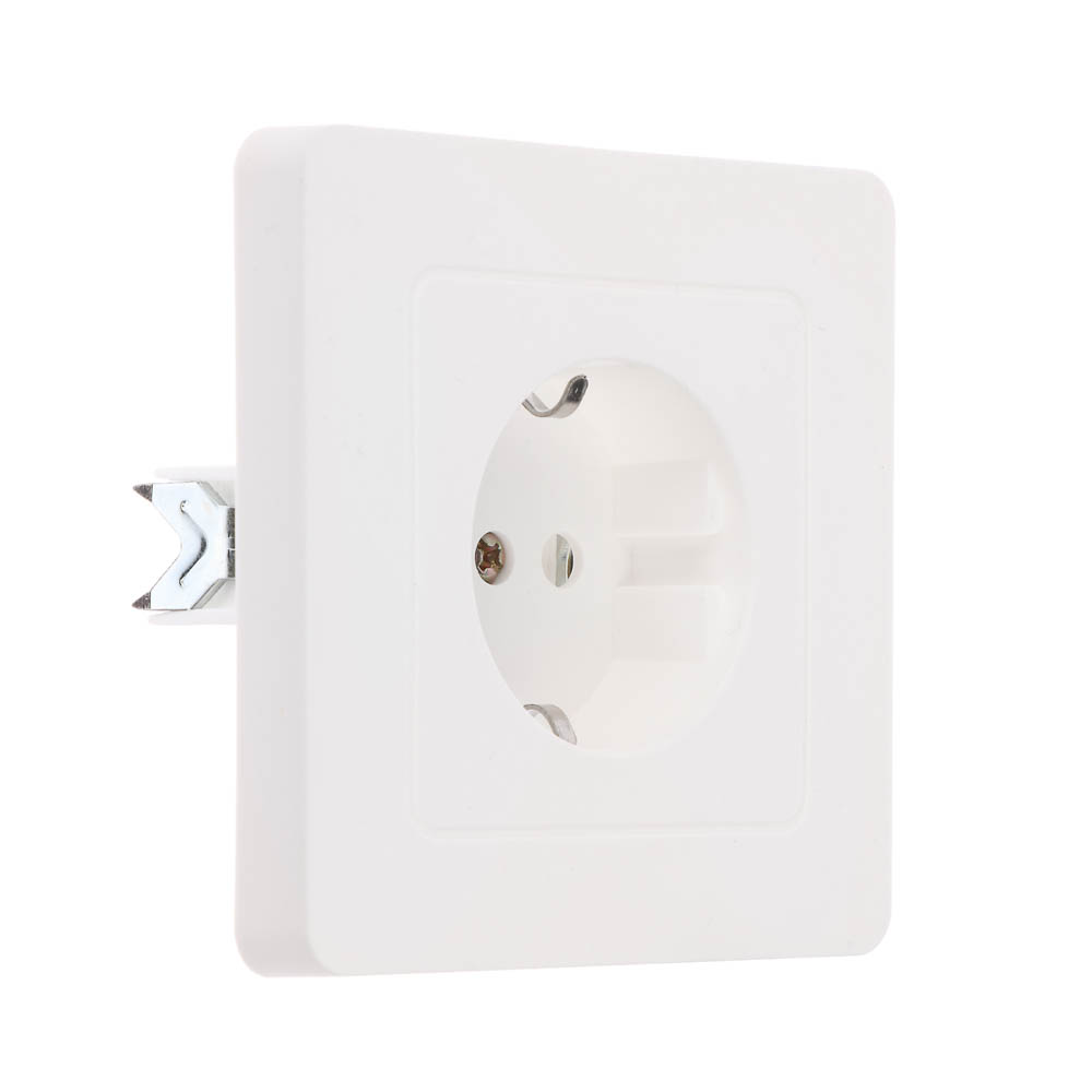 Розетка скрытой установки Intro Style с заз. 2P+E Schuko, 16А-250В, IP20, СУ, 7-202-01, белый - #2