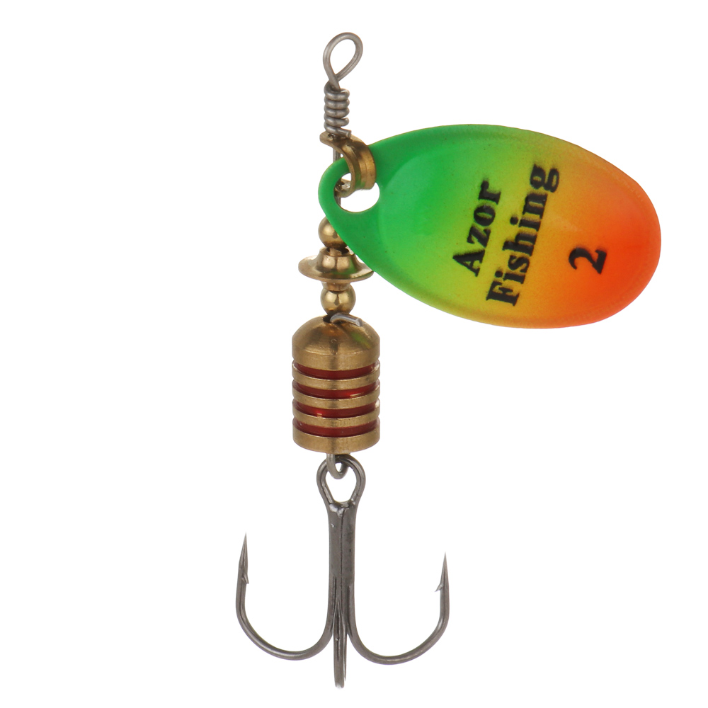 Блесна вращающаяся "Комета" тм AZOR FISHING, №2, 5 гр, 5 цветов - #2