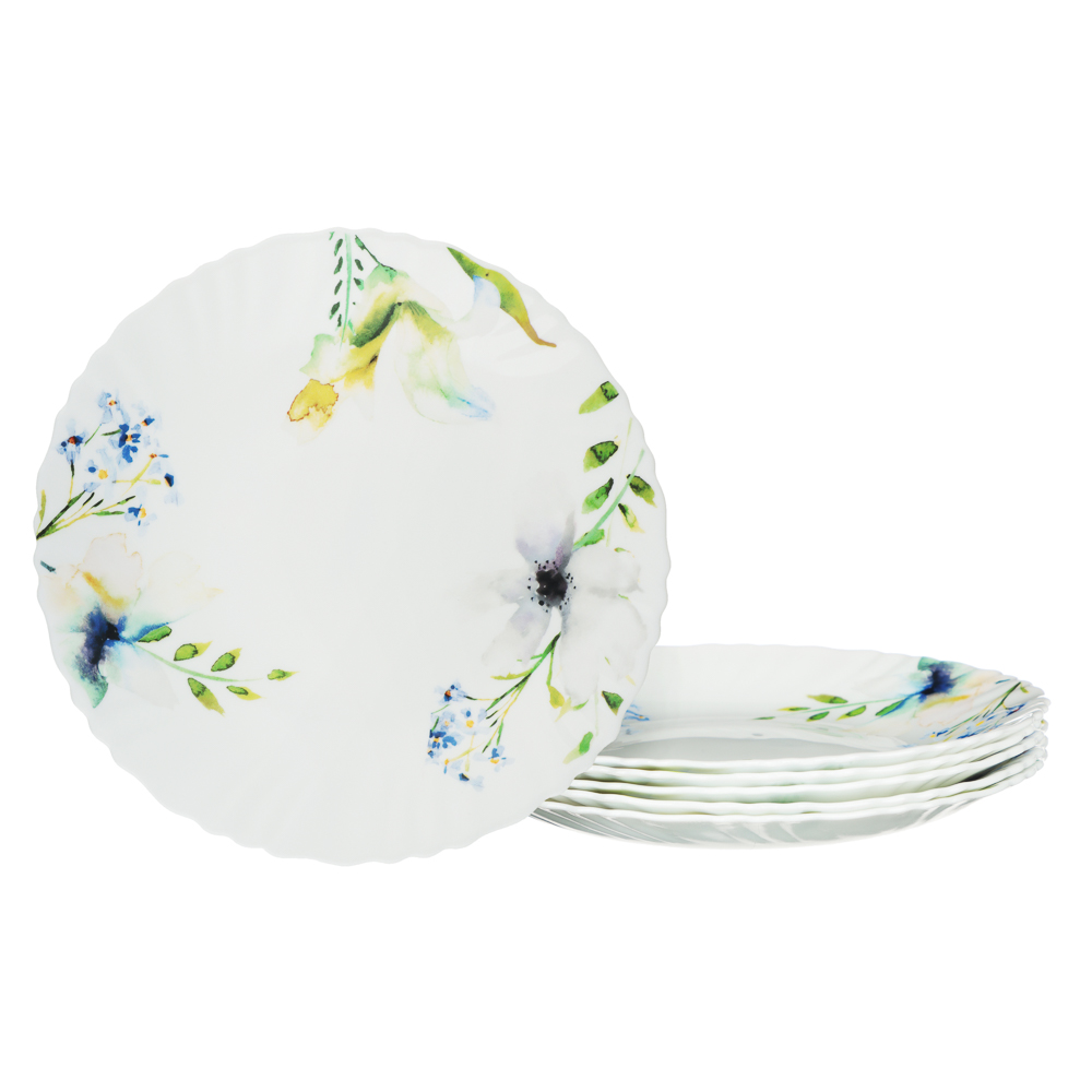 MILLIMI Шабер Набор столовой посуды 19 пр., опаловое стекло - #4