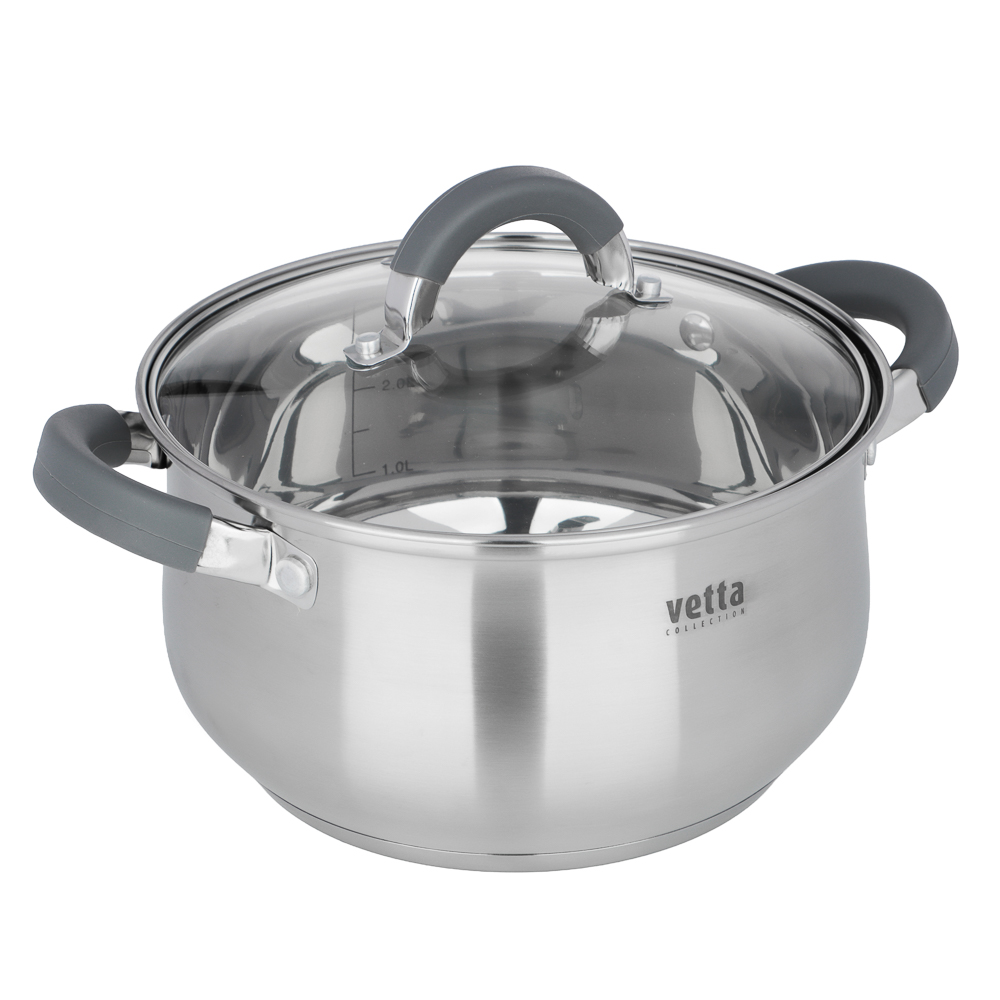 Набор кастрюль тм VETTA Вена 6 пр. (1,9л+3,6л+6,0л) со стекл. крышкой - #4