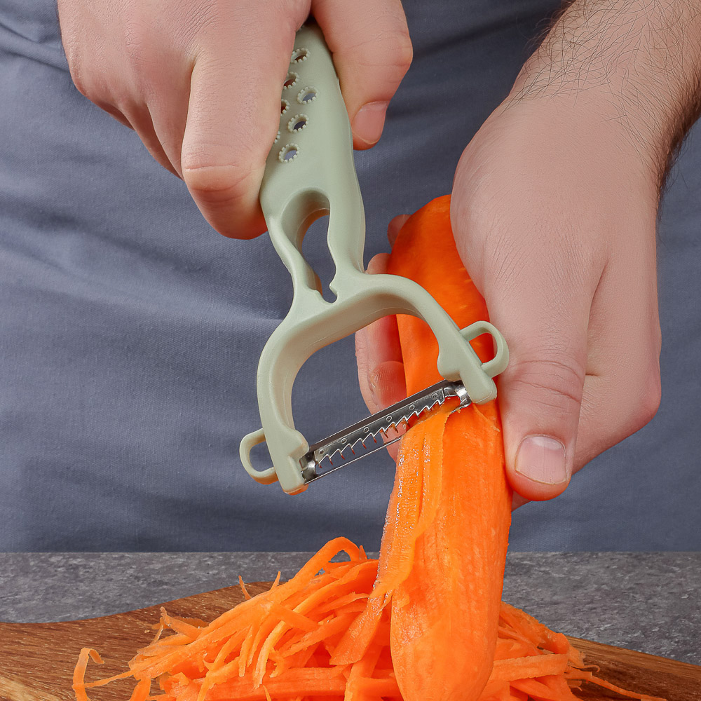 SATOSHI Набор многофункциональных овощечисток 2пр, 5в1, нерж сталь - #9