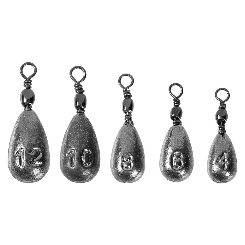 Набор грузов "Колокол" тм AZOR FISHING, 3шт, 4г, 6г, 8г, 10г, 12г, 5 видов - #1