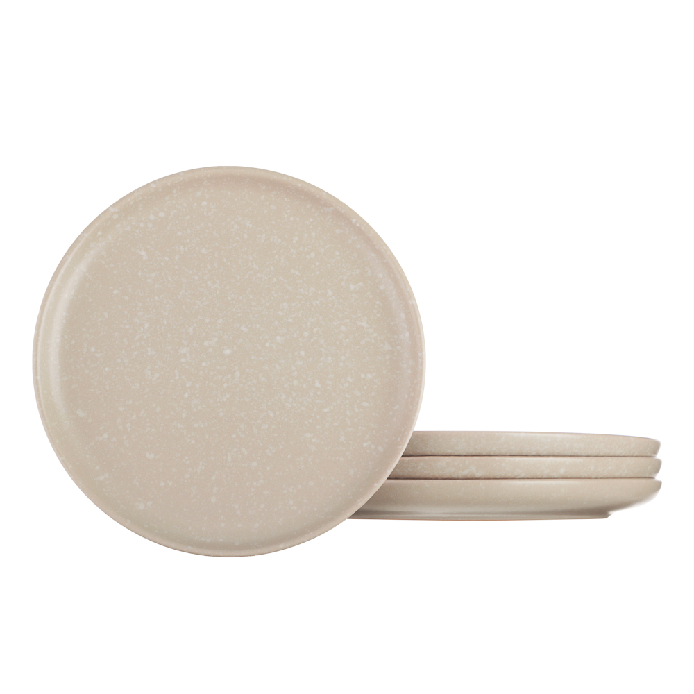 MILLIMI Набор стол.посуды 16пр(тар26см*4, тар20см*4, салатн14см*4, кружка340мл*4) керамика, бежевый - #6