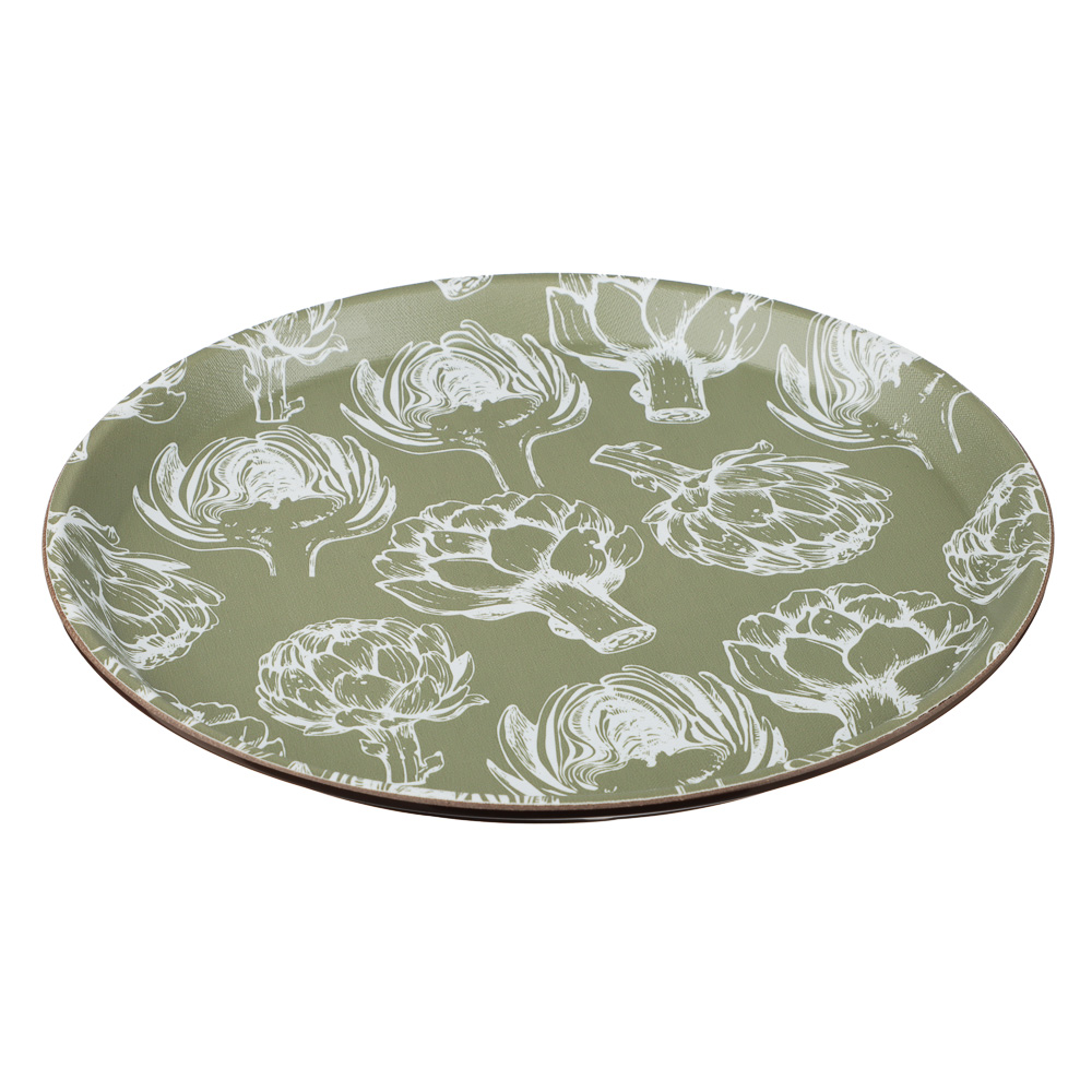 Поднос круглый с антискользящим покрытием, d27,5см, "Катания", 2 дизайна - #3