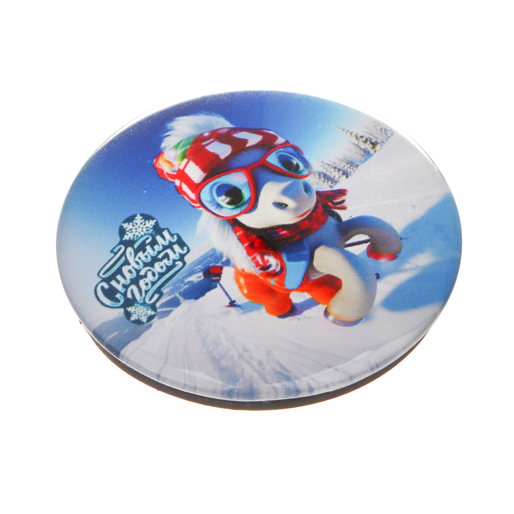 СНОУ БУМ Магнит с лошадкой 5 см, акрил, 4 дизайна - #3