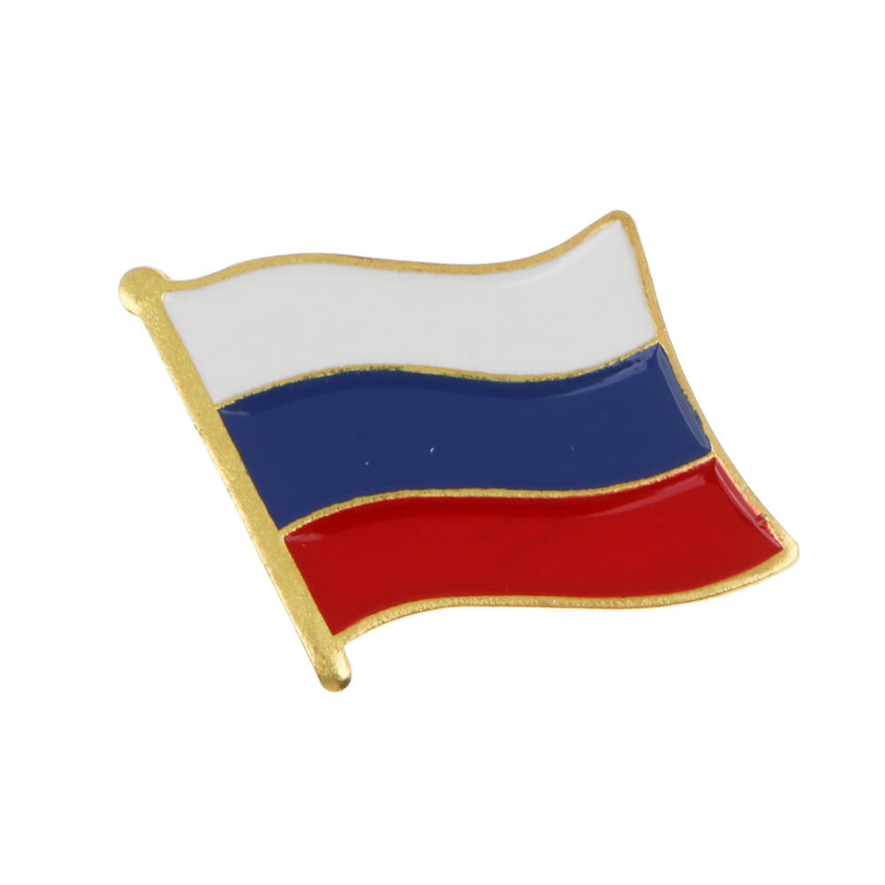 Значок на булавке флаг России тм Мечтай, 2,1 см - #1