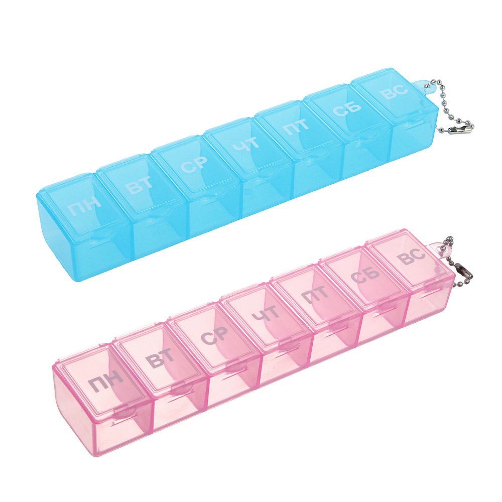 Контейнер для мелочей, 7 отсеков, пластик, 15х3,3см, "Ежедневный", 3 цвета - #1