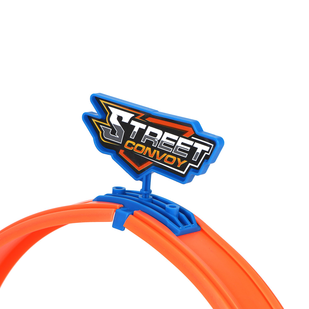 ИГРОЛЕНД Автотрек с машинками и запуском, 2 машинки, PP, 24x10x32 см, 2 дизайна - #7