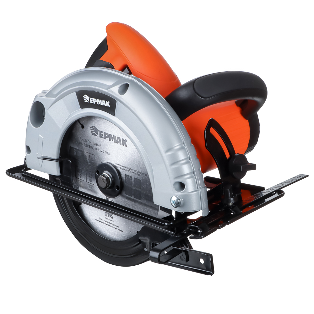 ЕРМАК Пила дисковая ПД-185/1500, 1500Вт,диск в ком185х 20мм, 5500 об/мин, макс. глубина пропила 60мм - #1