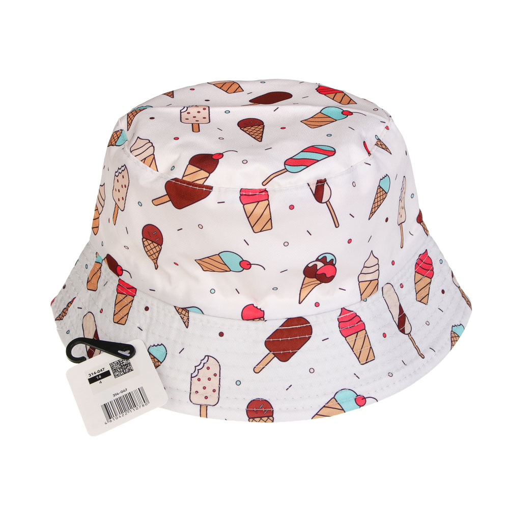 Панама двухсторонняя тм GALANTE с рисунками р.58, 100% полиэстер, разноцветная - #5