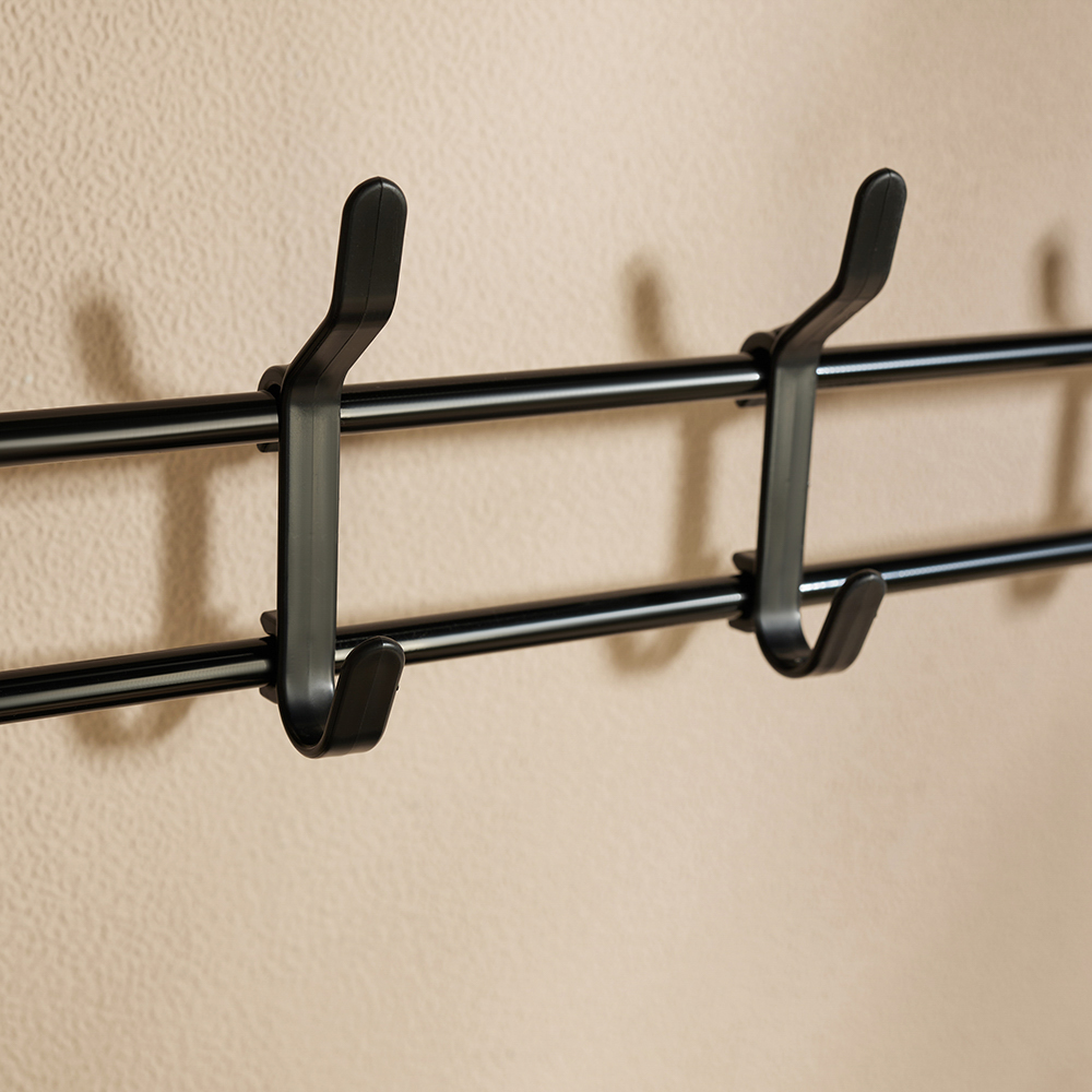 VETTA Напольная вешалка для одежды с этажеркой для обуви, 4 яруса, 60х30х155см, металл, пластик - #15