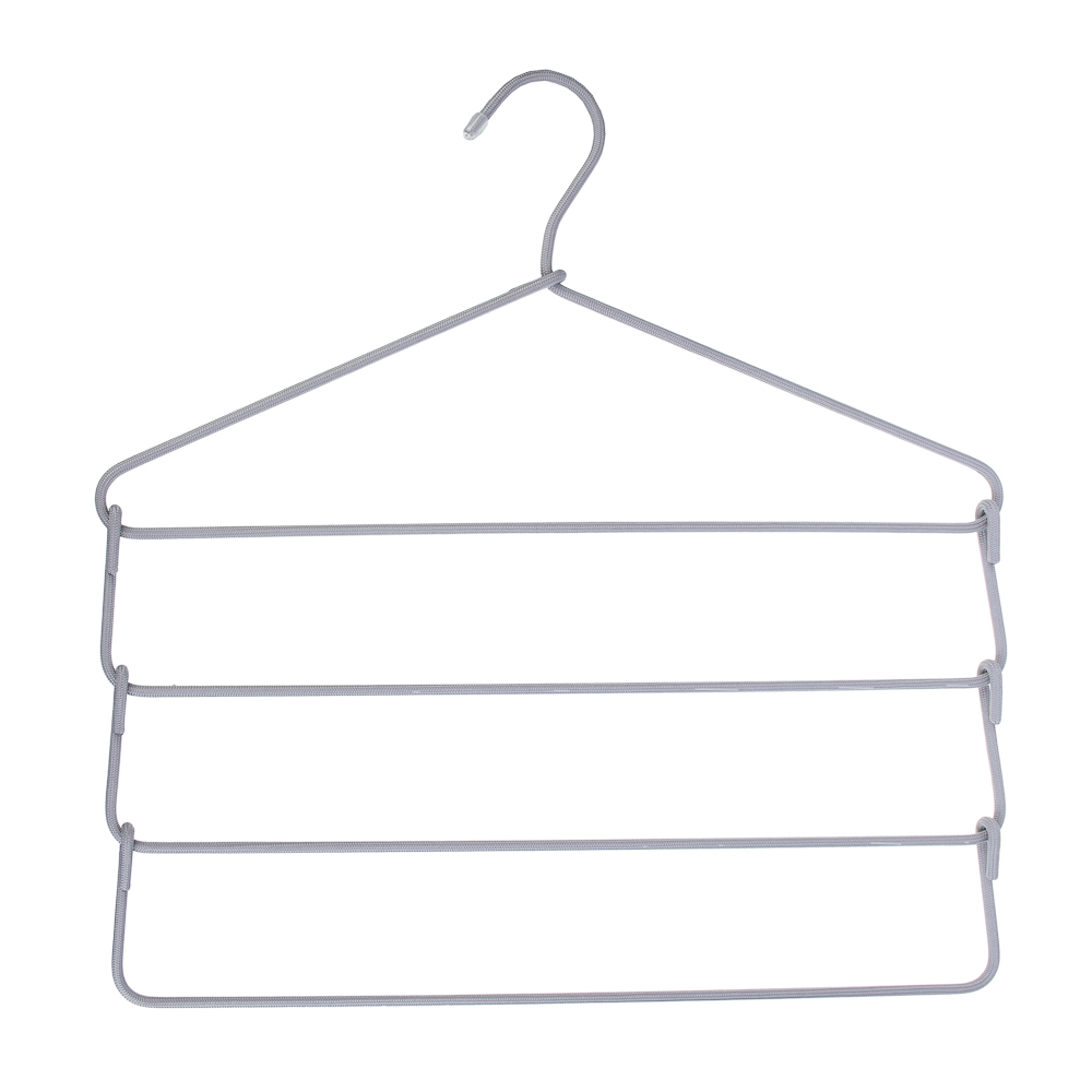 VETTA Вешалка-органайзер, 4 уровня, 41х42.5х0.38 см, металлическая с текстильным покрытием - #2