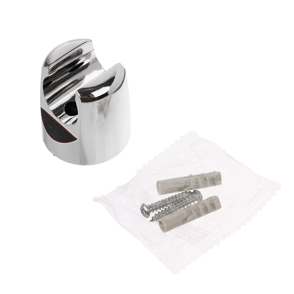 Держатель для лейки душа, настенный, однорежимный, пластик, хром - #2