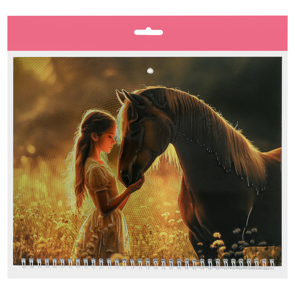 Календарь квартальный Символ Года 2026, 31x68см, тиснение с металлизированным покрытием - #7