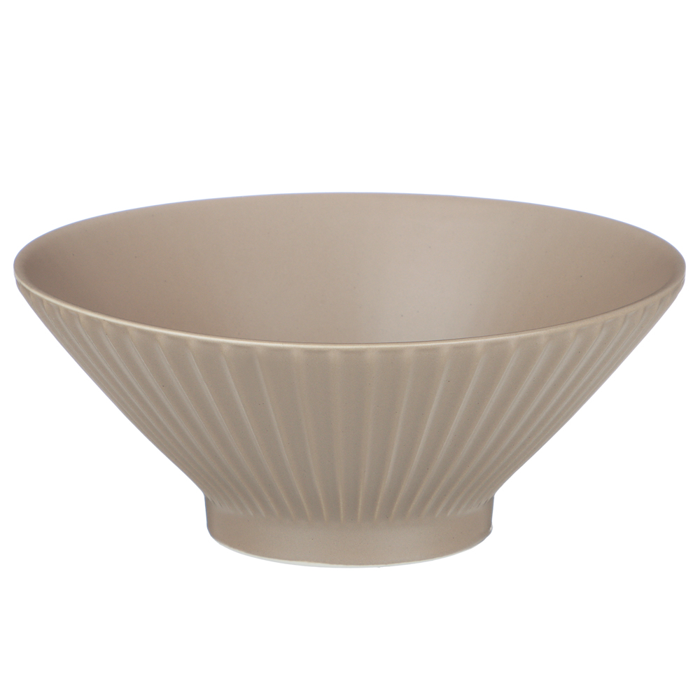 Салатник Лусия тм MILLIMI, 17,5см, фарфор, кофейный - #1